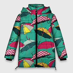 Женская зимняя куртка Поп арт 19
