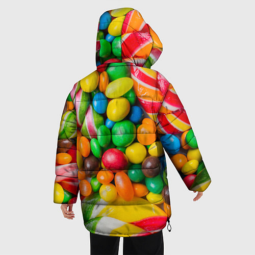 Женская зимняя куртка Сладкие конфетки / 3D-Черный – фото 4