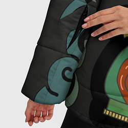 Куртка зимняя женская Cs:go - Fire Serpent Огненный змей, цвет: 3D-черный — фото 2
