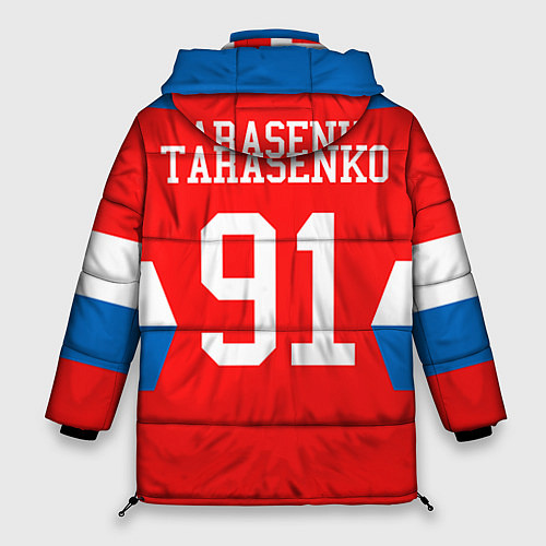 Женская зимняя куртка Сборная РФ: #91 TARASENKO / 3D-Красный – фото 2