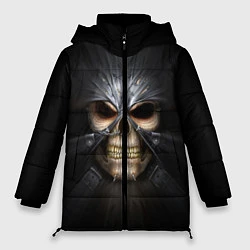 Куртка зимняя женская Скелет в маске, цвет: 3D-черный