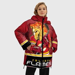Куртка зимняя женская Calgary Flames, цвет: 3D-светло-серый — фото 2