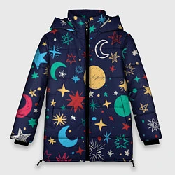 Женская зимняя куртка Звездное небо