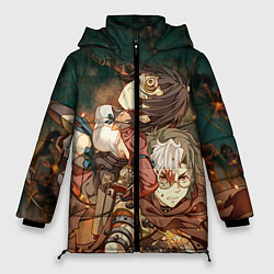 Куртка зимняя женская Воин крепости, цвет: 3D-черный