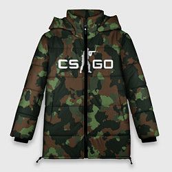 Куртка зимняя женская CS GO: Dark Forest, цвет: 3D-светло-серый