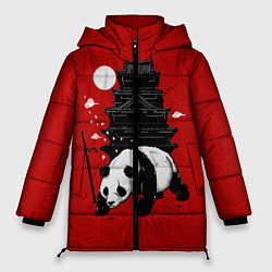 Куртка зимняя женская Panda Warrior, цвет: 3D-черный