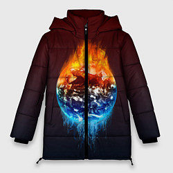 Куртка зимняя женская Огонь против воды, цвет: 3D-светло-серый