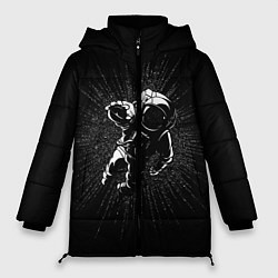 Куртка зимняя женская Космическое прикосновение, цвет: 3D-черный