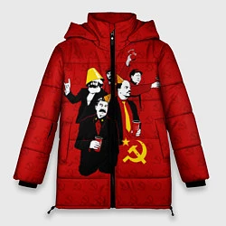 Куртка зимняя женская Communist Party, цвет: 3D-красный