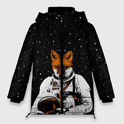 Куртка зимняя женская Лис космонавт, цвет: 3D-светло-серый
