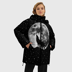 Куртка зимняя женская Лунный волк, цвет: 3D-черный — фото 2