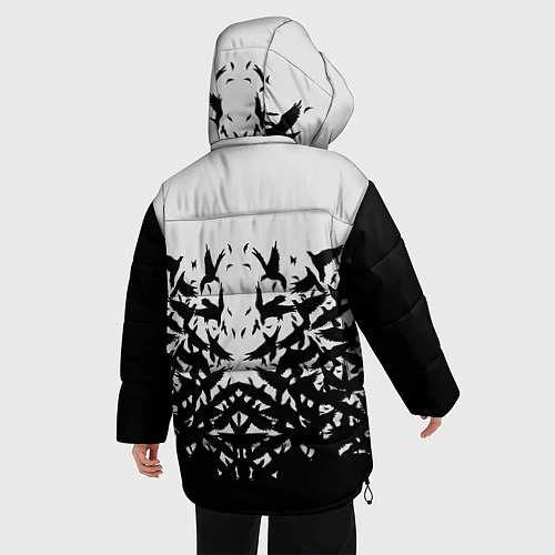 Женская зимняя куртка Птичий вихрь / 3D-Черный – фото 4