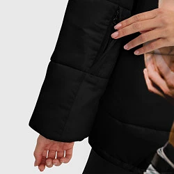 Куртка зимняя женская Джон Сина борец, цвет: 3D-черный — фото 2