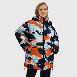 Куртка зимняя женская CS:GO Asiimov Camouflage, цвет: 3D-черный — фото 2