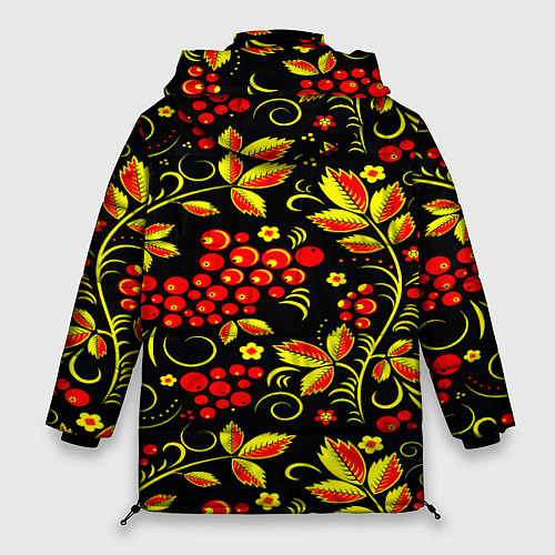 Женская зимняя куртка Хохлома / 3D-Красный – фото 2