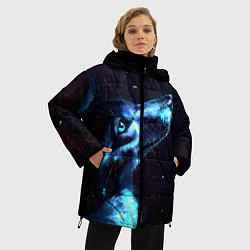 Куртка зимняя женская Лунный волк, цвет: 3D-черный — фото 2