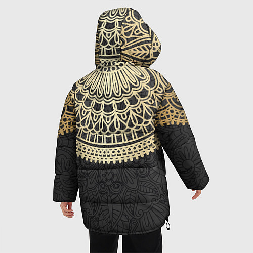 Женская зимняя куртка Абстракционизм / 3D-Черный – фото 4