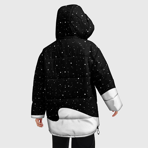 Женская зимняя куртка Маленький космонавт / 3D-Черный – фото 4