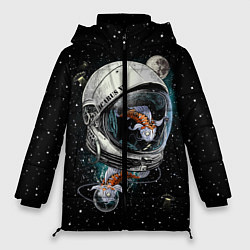 Женская зимняя куртка Подводный космос