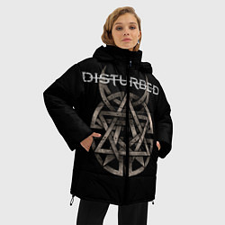 Куртка зимняя женская Disturbed Logo, цвет: 3D-черный — фото 2