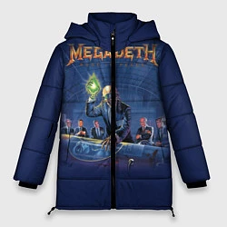 Куртка зимняя женская Megadeth: Rust In Peace, цвет: 3D-черный