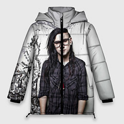 Куртка зимняя женская Skrillex Boy, цвет: 3D-черный