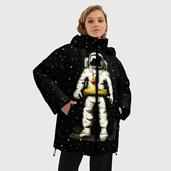 Куртка зимняя женская Космонавт с уточкой, цвет: 3D-красный — фото 2