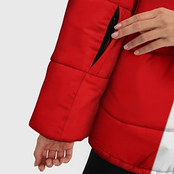 Куртка зимняя женская Arsenal FC: Red line, цвет: 3D-красный — фото 2