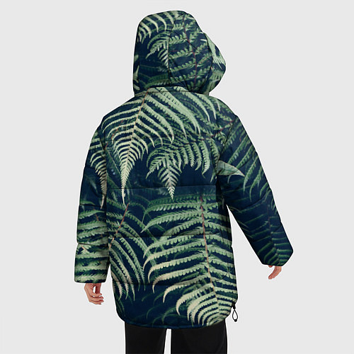 Женская зимняя куртка Папоротник / 3D-Черный – фото 4