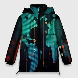 Куртка зимняя женская Digital world, цвет: 3D-черный