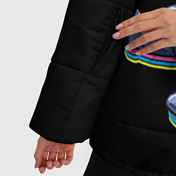 Куртка зимняя женская Космокот, цвет: 3D-черный — фото 2