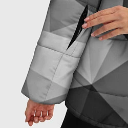 Куртка зимняя женская Abstract gray, цвет: 3D-черный — фото 2