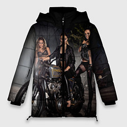 Куртка зимняя женская Power Plant Motorcycles, цвет: 3D-черный