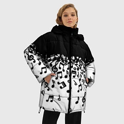Куртка зимняя женская Поглощение музыкой, цвет: 3D-светло-серый — фото 2