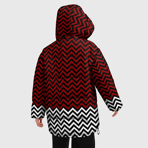 Женская зимняя куртка Твин Пикс: Минимализм / 3D-Черный – фото 4