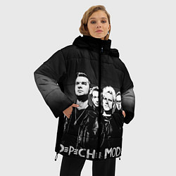 Куртка зимняя женская Depeche Mode: mono, цвет: 3D-красный — фото 2