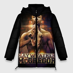 Куртка зимняя женская Mayweather vs McGregor, цвет: 3D-черный