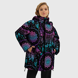 Куртка зимняя женская Ловцы снов, цвет: 3D-черный — фото 2