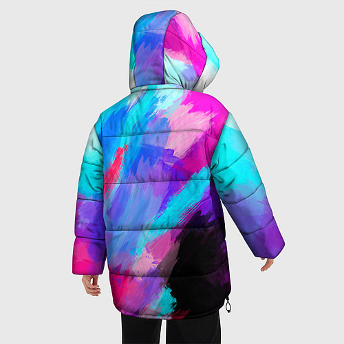 Женская зимняя куртка Chester Bennington: Colors / 3D-Черный – фото 4