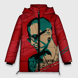 Куртка зимняя женская Chester Bennington, цвет: 3D-светло-серый