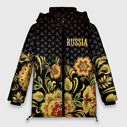 Женская зимняя куртка Russia: black edition