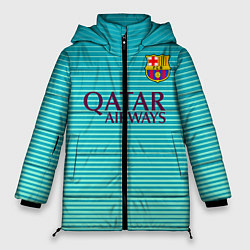Куртка зимняя женская Barcelona FC: Aqua, цвет: 3D-светло-серый