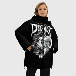 Куртка зимняя женская Dethklok: Goat Skull, цвет: 3D-черный — фото 2