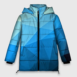 Куртка зимняя женская Geometric blue, цвет: 3D-черный