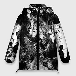 Куртка зимняя женская Чёрная краска, цвет: 3D-черный
