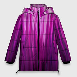 Куртка зимняя женская Фиолетово-черные краски, цвет: 3D-красный