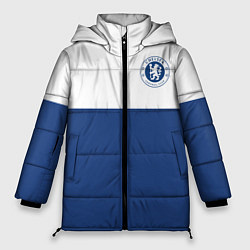 Куртка зимняя женская Chelsea FC: Light Blue, цвет: 3D-черный