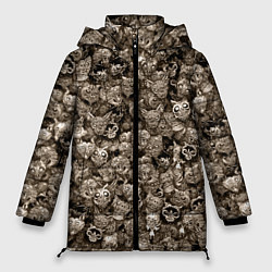 Женская зимняя куртка Зомби котики