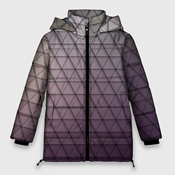 Куртка зимняя женская Кольчуга из треугольников, цвет: 3D-черный