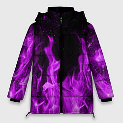 Куртка зимняя женская Фиолетовый огонь, цвет: 3D-светло-серый